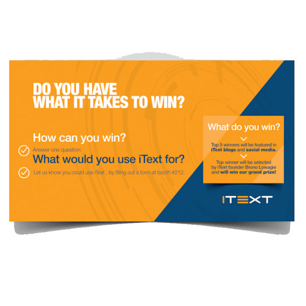 Flyer design for iTEXT