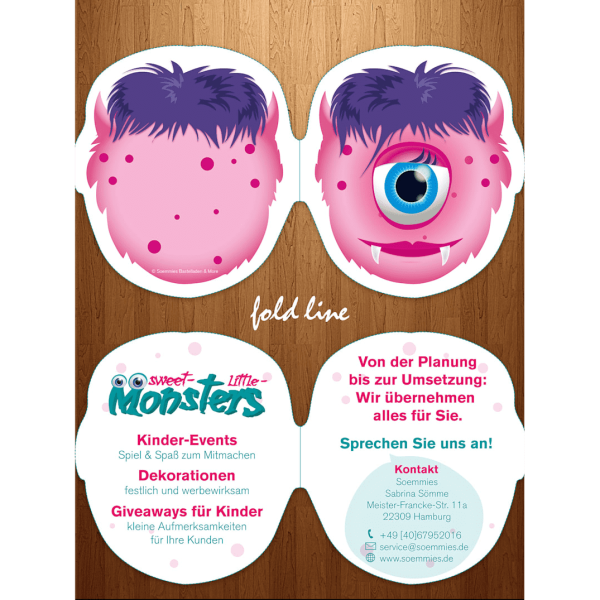 Odd-shaped flyer design