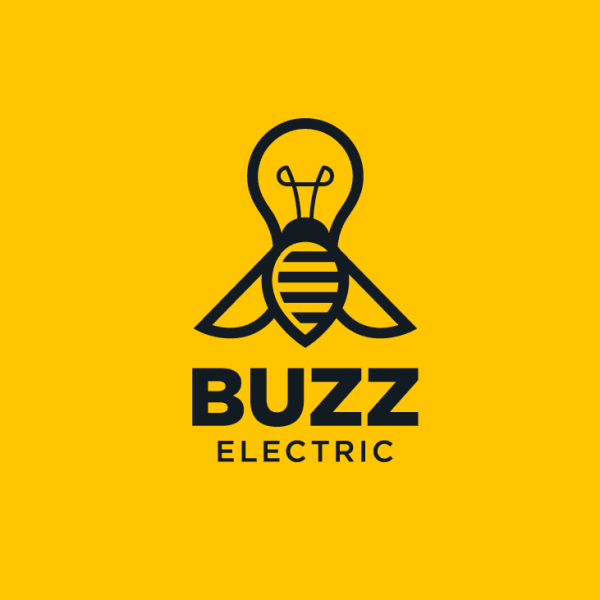 Light bulb that's shaped like a buzz for buzz electric company logo