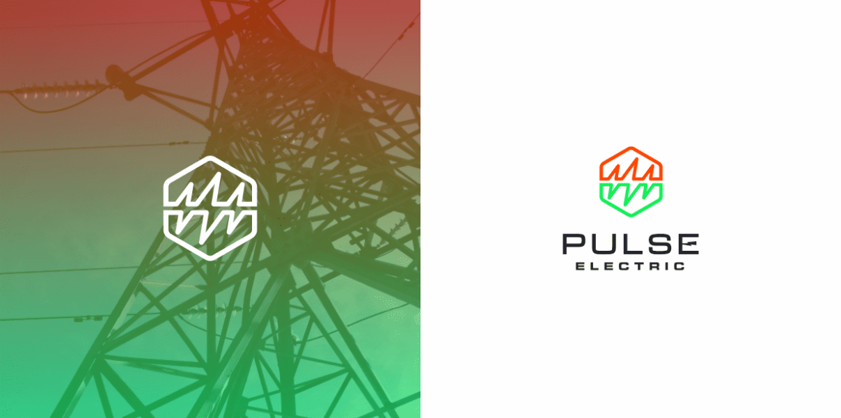 Electric company logo with three lightening bolts