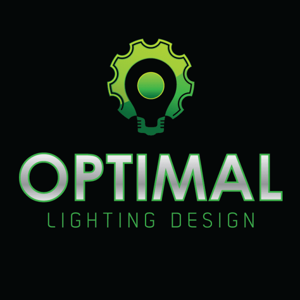 Green light bulb design for electric company logo