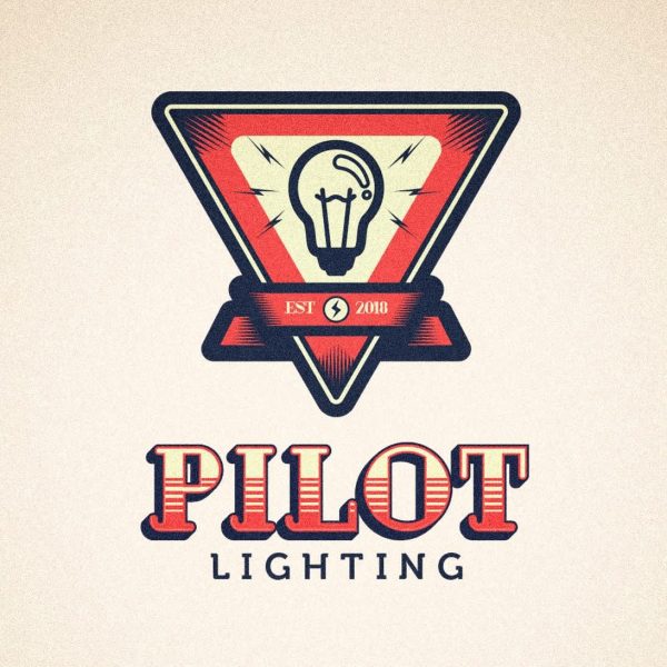 Logo for electricians using a light bulb