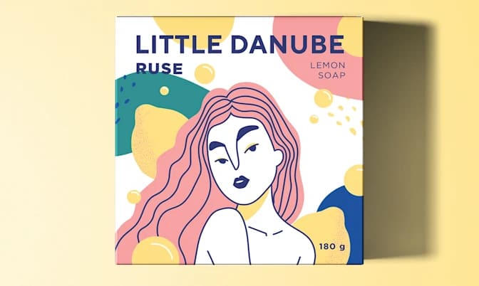 Soap packaging idea using organic shapes