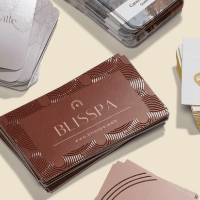 Assortment of types of business cards