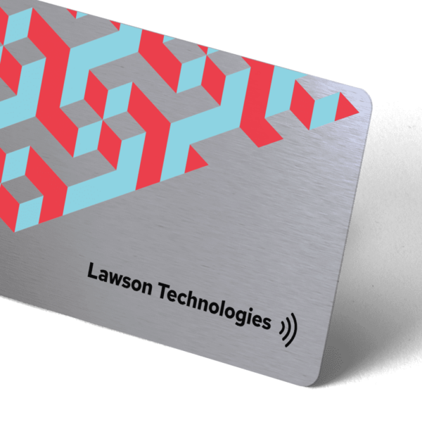 Metal business card material