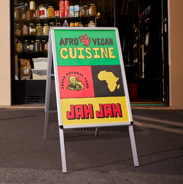 A-frame sign marketing signage