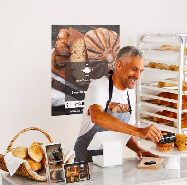 custom poster for a bakery business