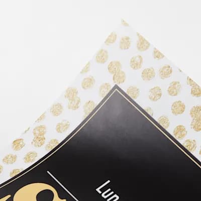 Paper poster with matte finish