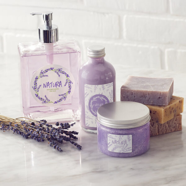 Purple logo for beauty brand