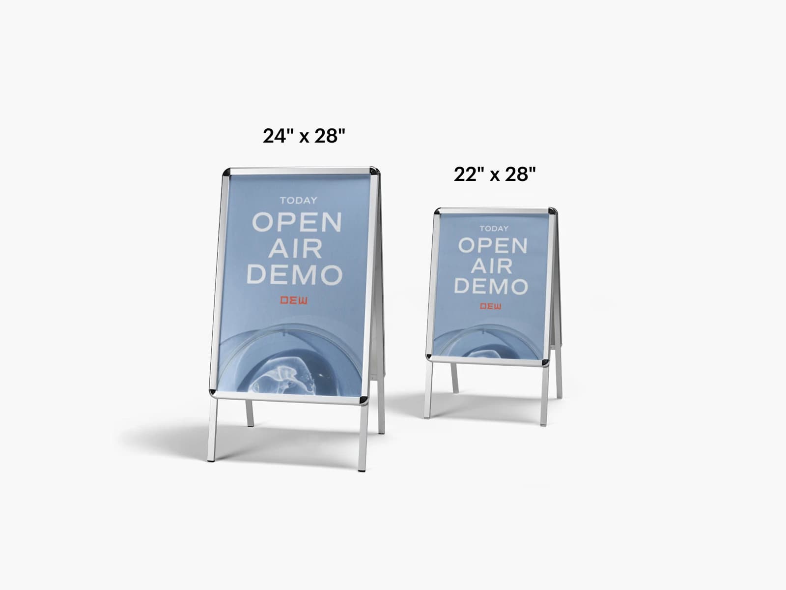 Standard A-frame Size Guide | VistaPrint US