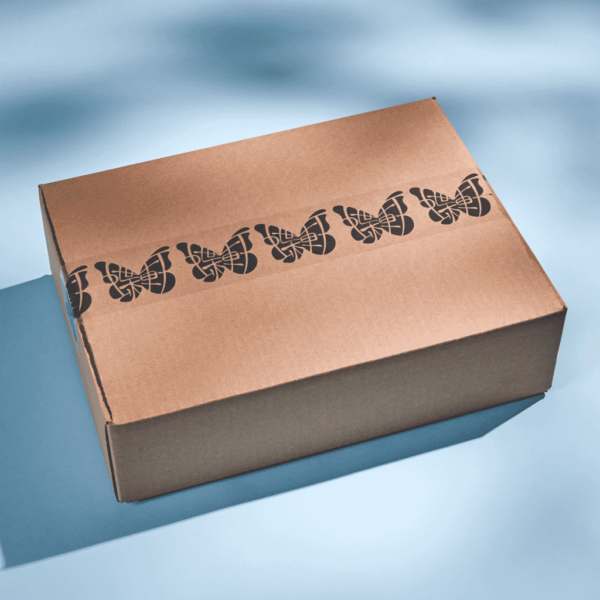 Recyclable mailer box for packaging.