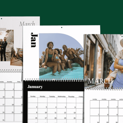 Affordable custom calendars that highlight your favorite memories or your business.