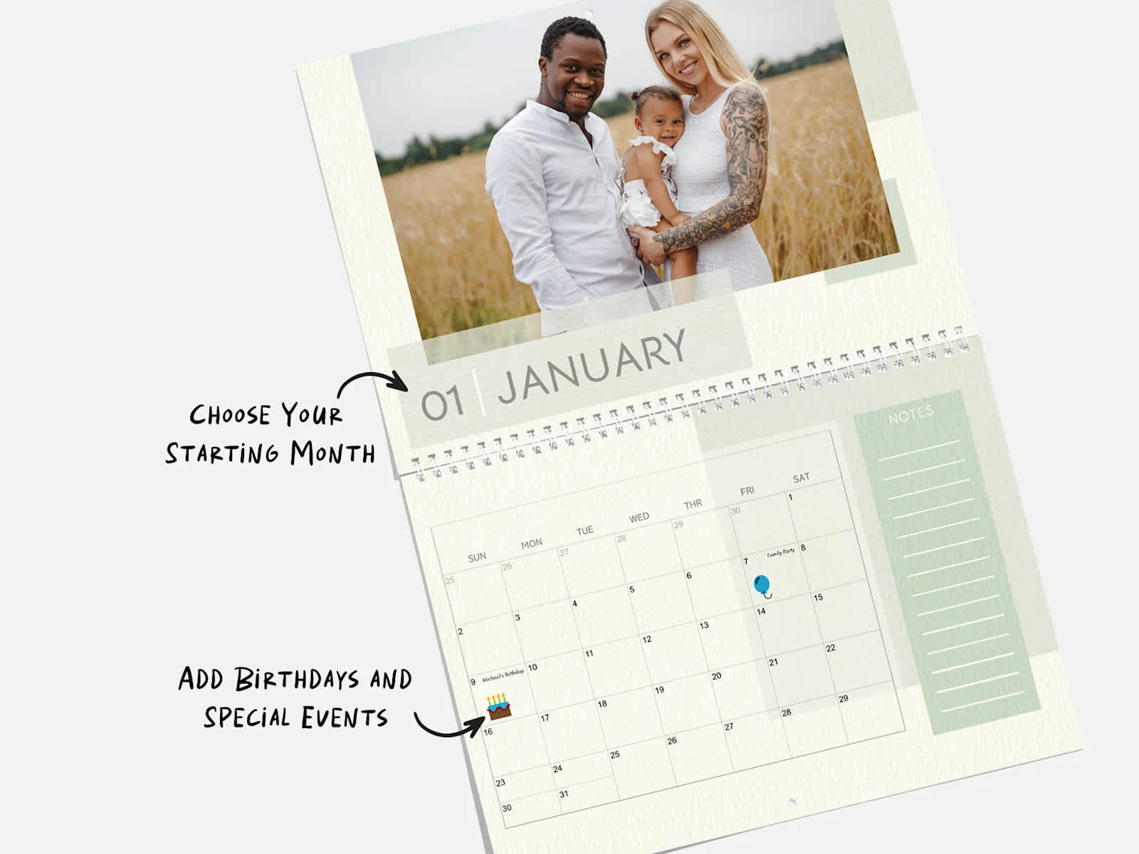 Calender Using Pic How to Create a Photo Calendar | VistaPrint