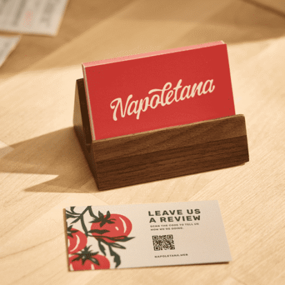 Front and back design of a business card