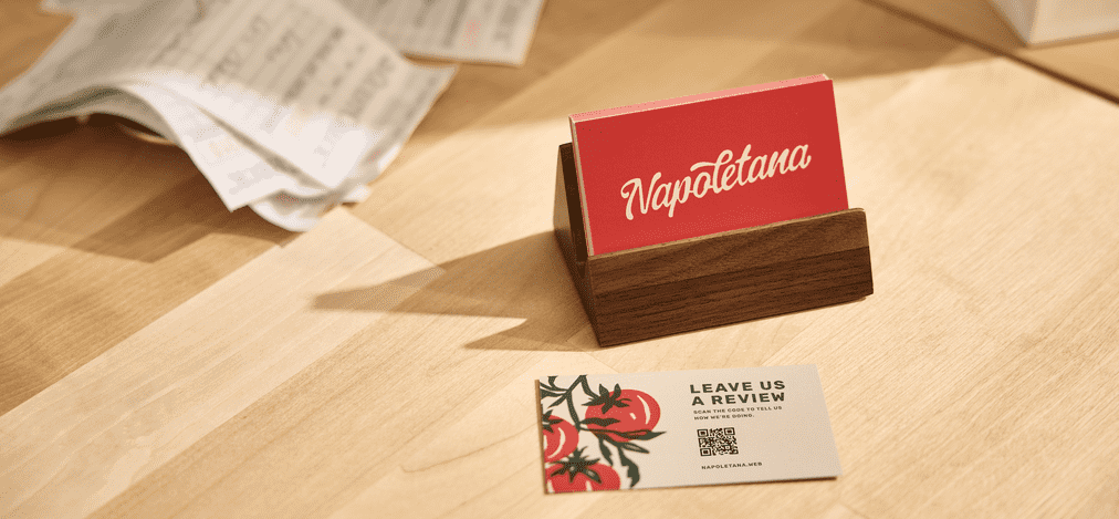 Front and back design of a business card