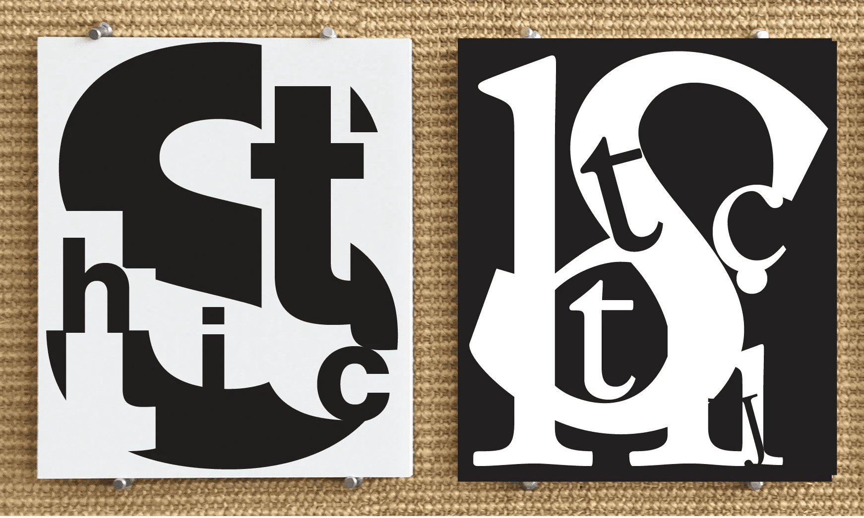 Serif and sans serif donut shop banner