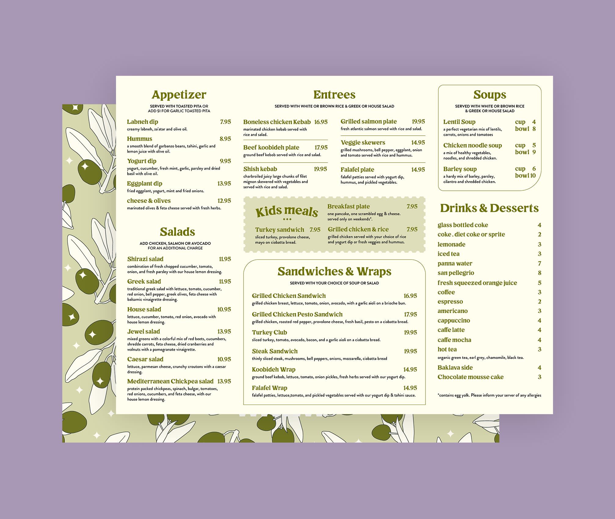 Small Menu Design How to Design a Menu for a Restaurant | VistaPrint US