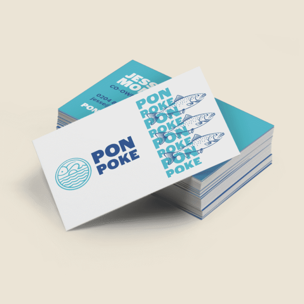 Repetition graphic design layout in a business card