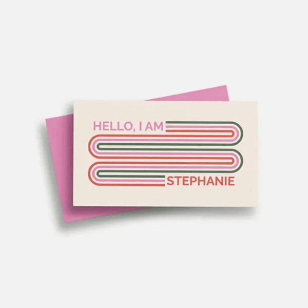 Pink Business card design