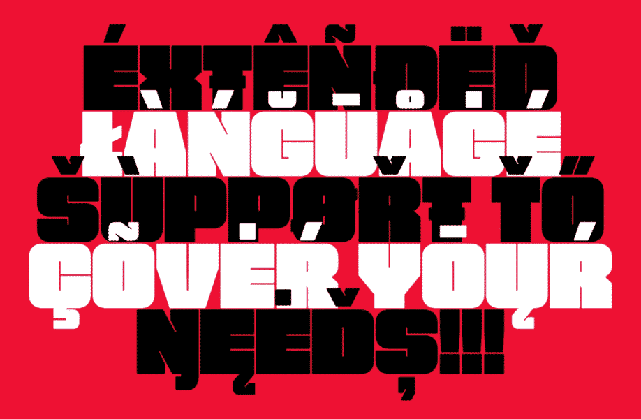 lingua franca text in monochrome