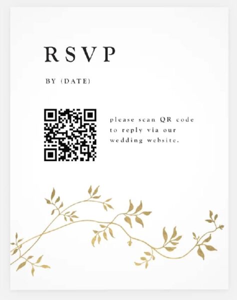 Floral-themed save the date