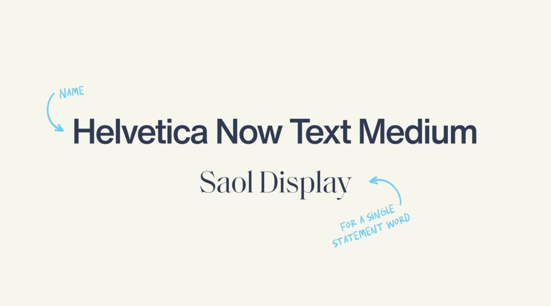 Fonts for business cards