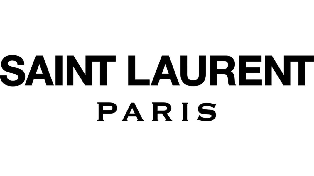 The redesigned Saint Laurent logo