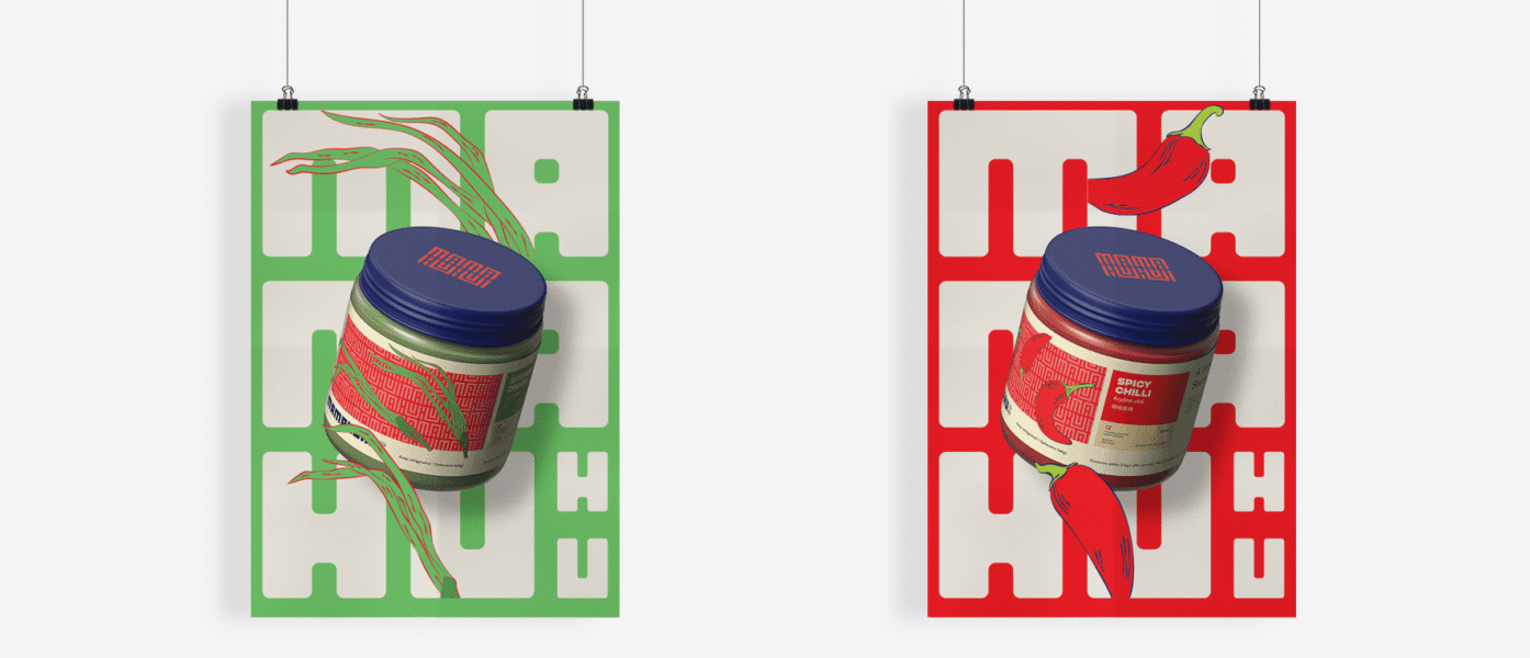 Visual identity in a poster sign design