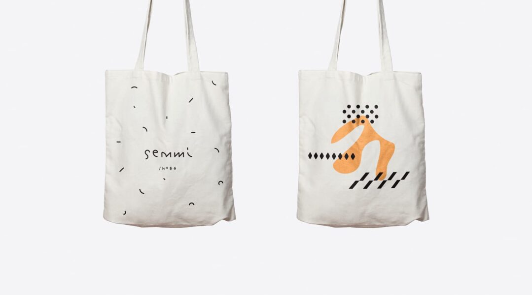 Cohesive branding of branded tote bags: the use of brand imagery&mdash;patterns and shapes&mdash;in design