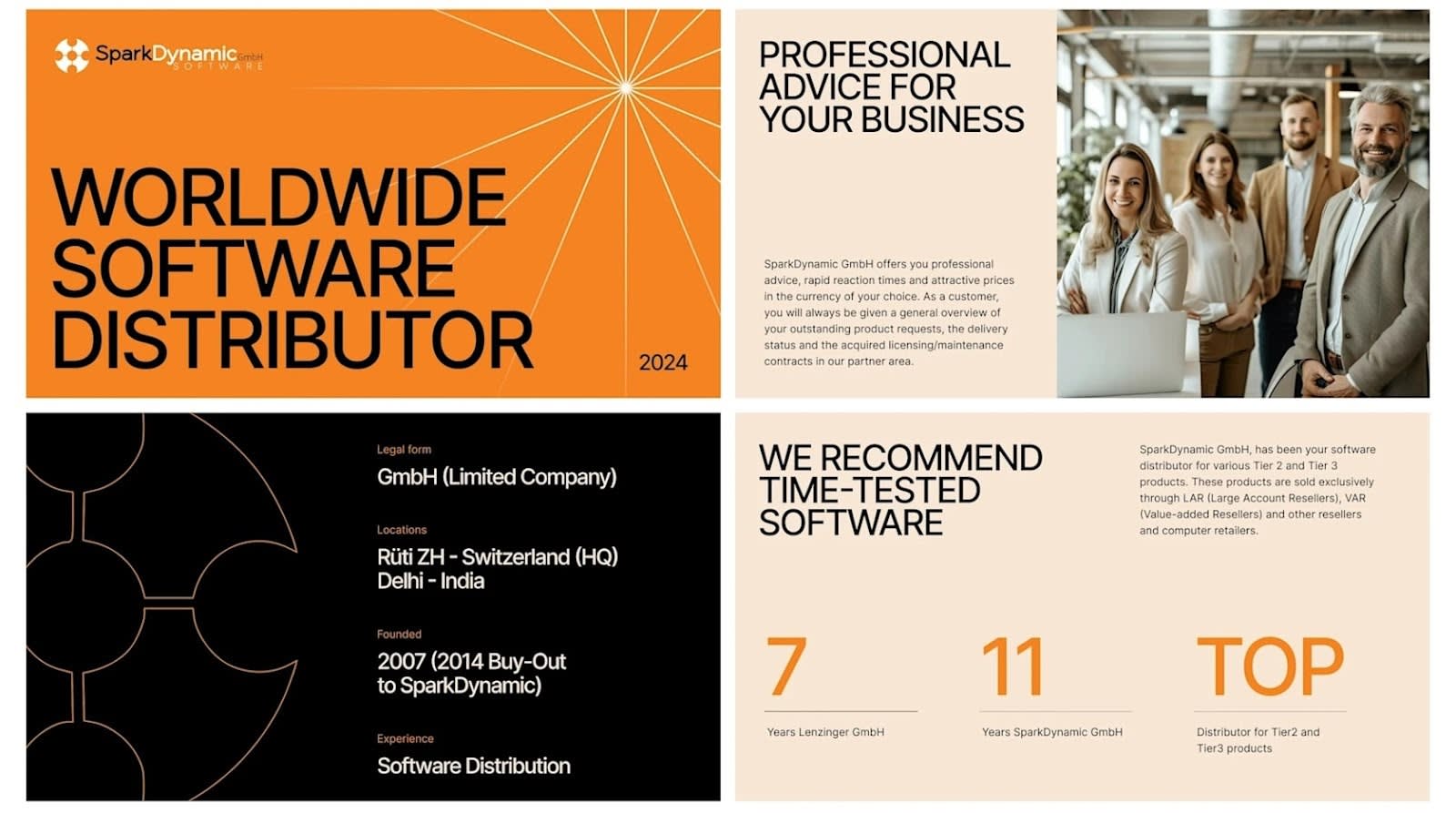 A sleek pitch deck design created for an event presentation, showing how strong visual content keeps attendees engaged and supports effective event storytelling.