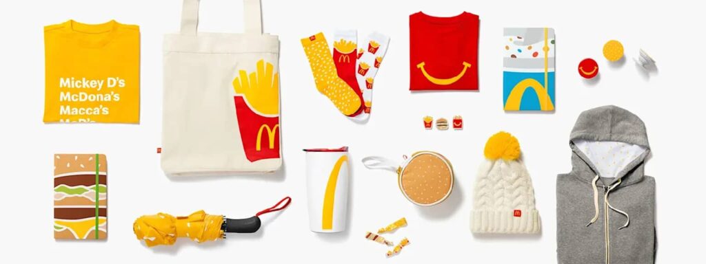 collection of McDonald’s merchandise
