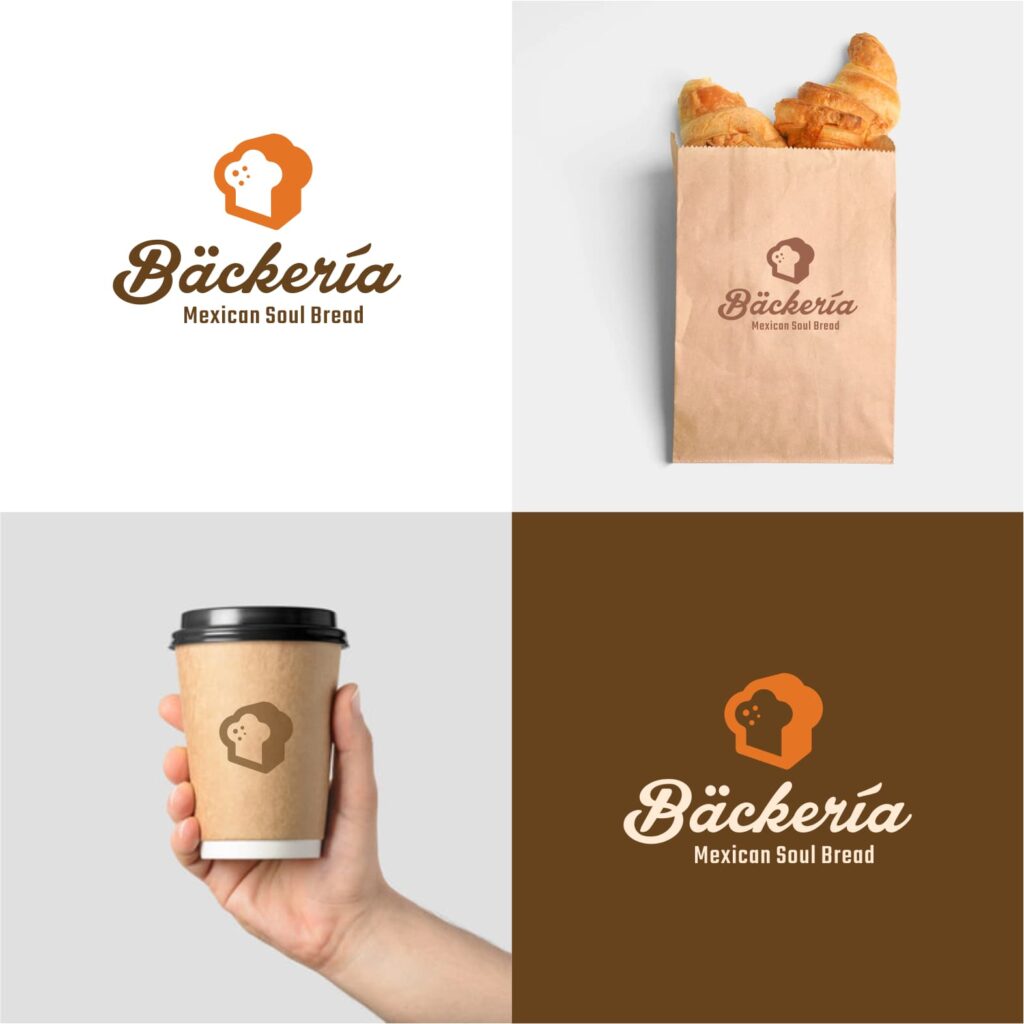 Mexican bakery logo on packaging, how to edit a logo