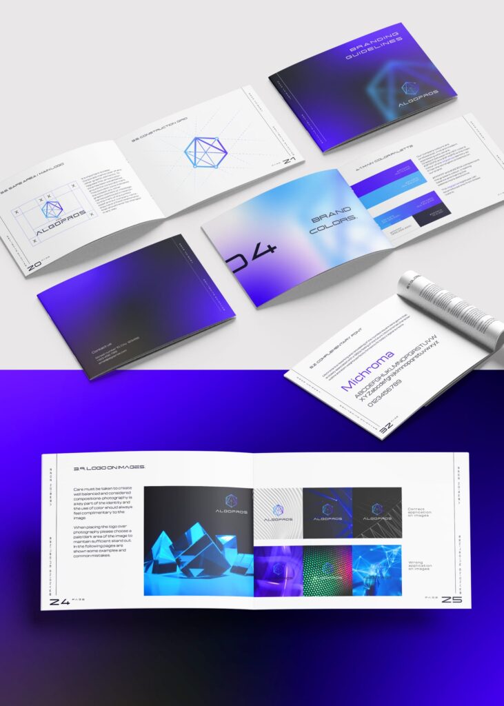 A page in the brand guidelines document dedicated to logo usage on images