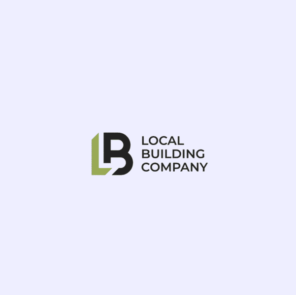 Logo design for Local Building Company, with a serious visual identity by precise lines and shapes