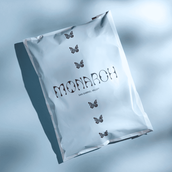 Brand logo printed on a poly mailer