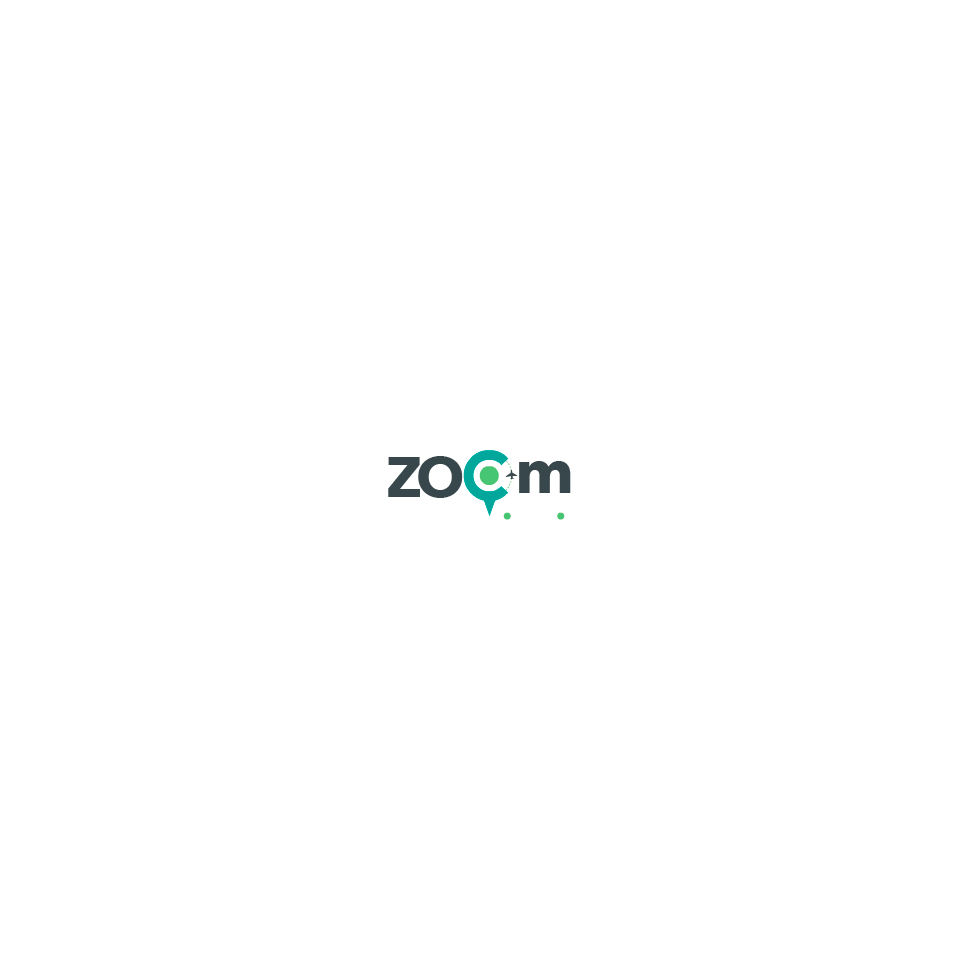 best animated logo design zoom with one spinning O