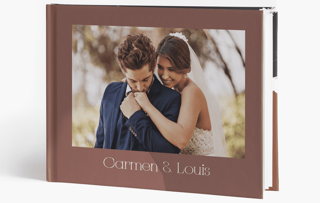 A timeless wedding guest book design