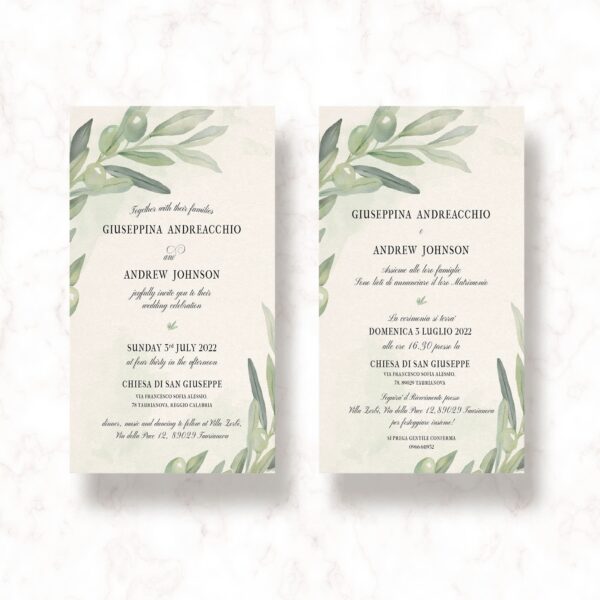 Wedding invitation design with casual wedding invite wording