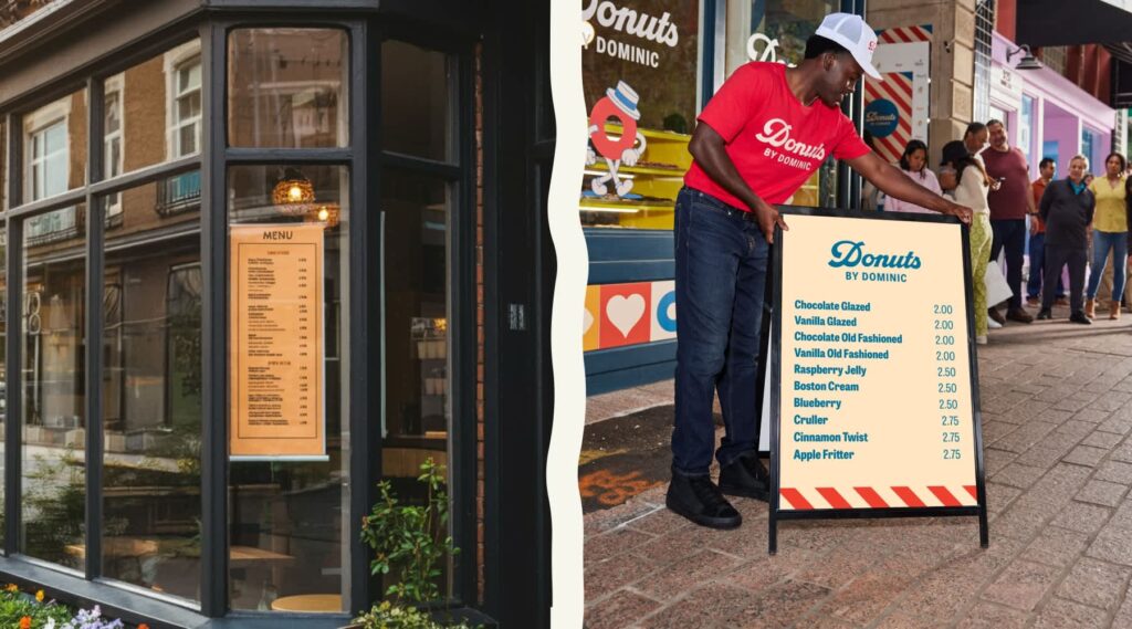 example of cafe storefront improvements