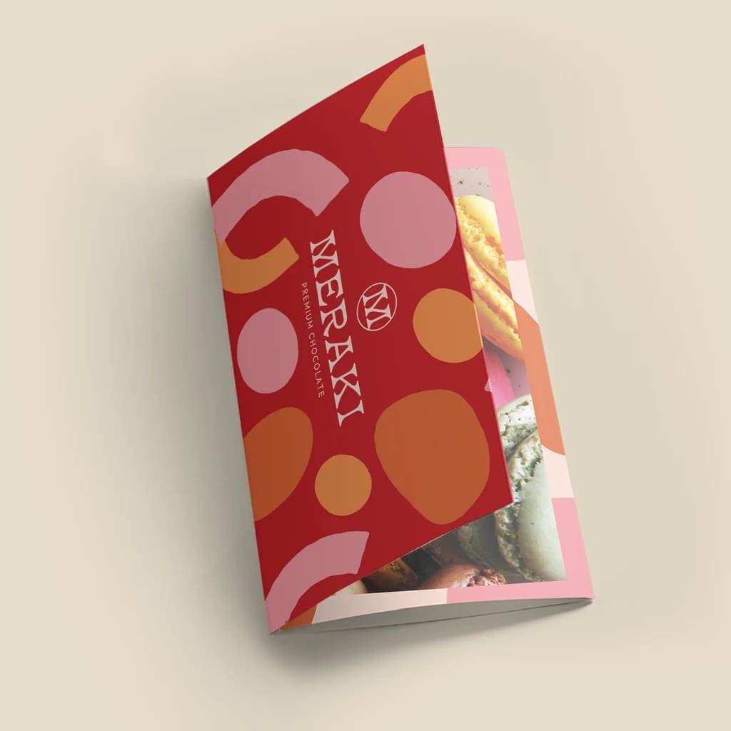 Bold and colorful business brochure cover