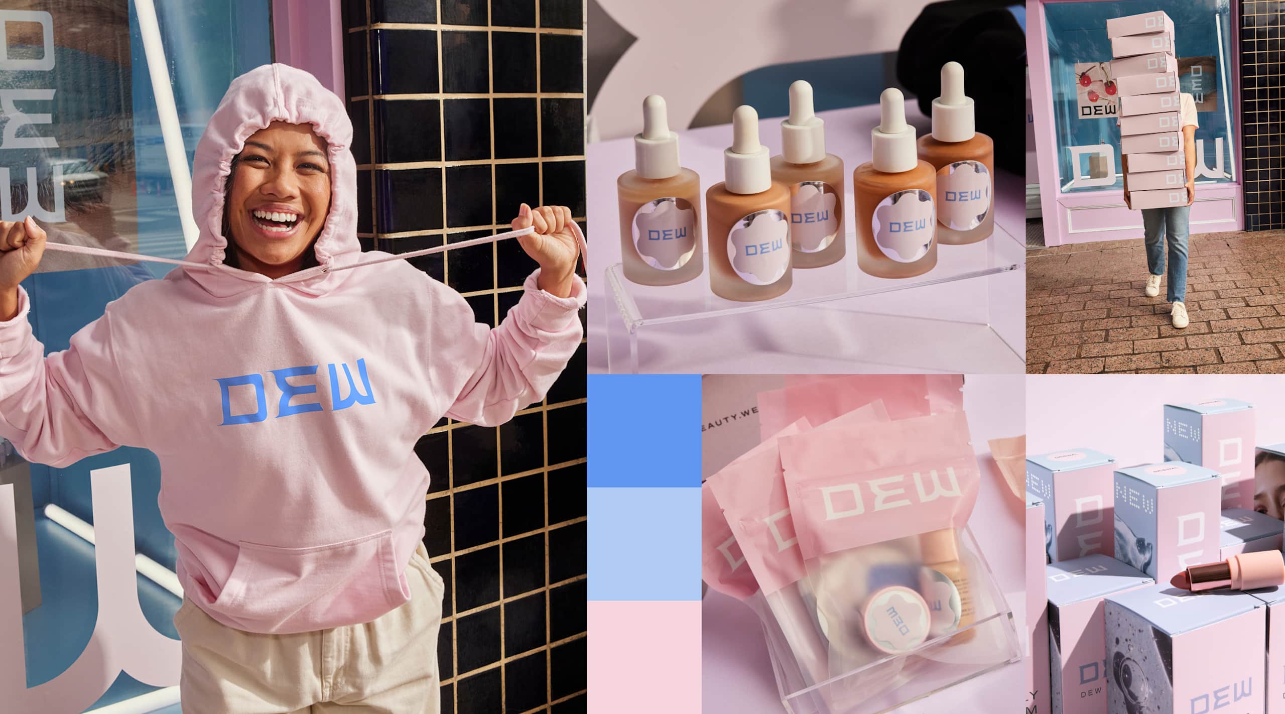 Product mood board example with product photography, packaging inspiration, and lifestyle context images