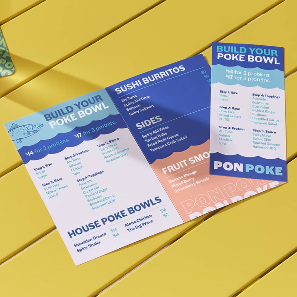 Poke restaurant menu: AI in restaurant industry