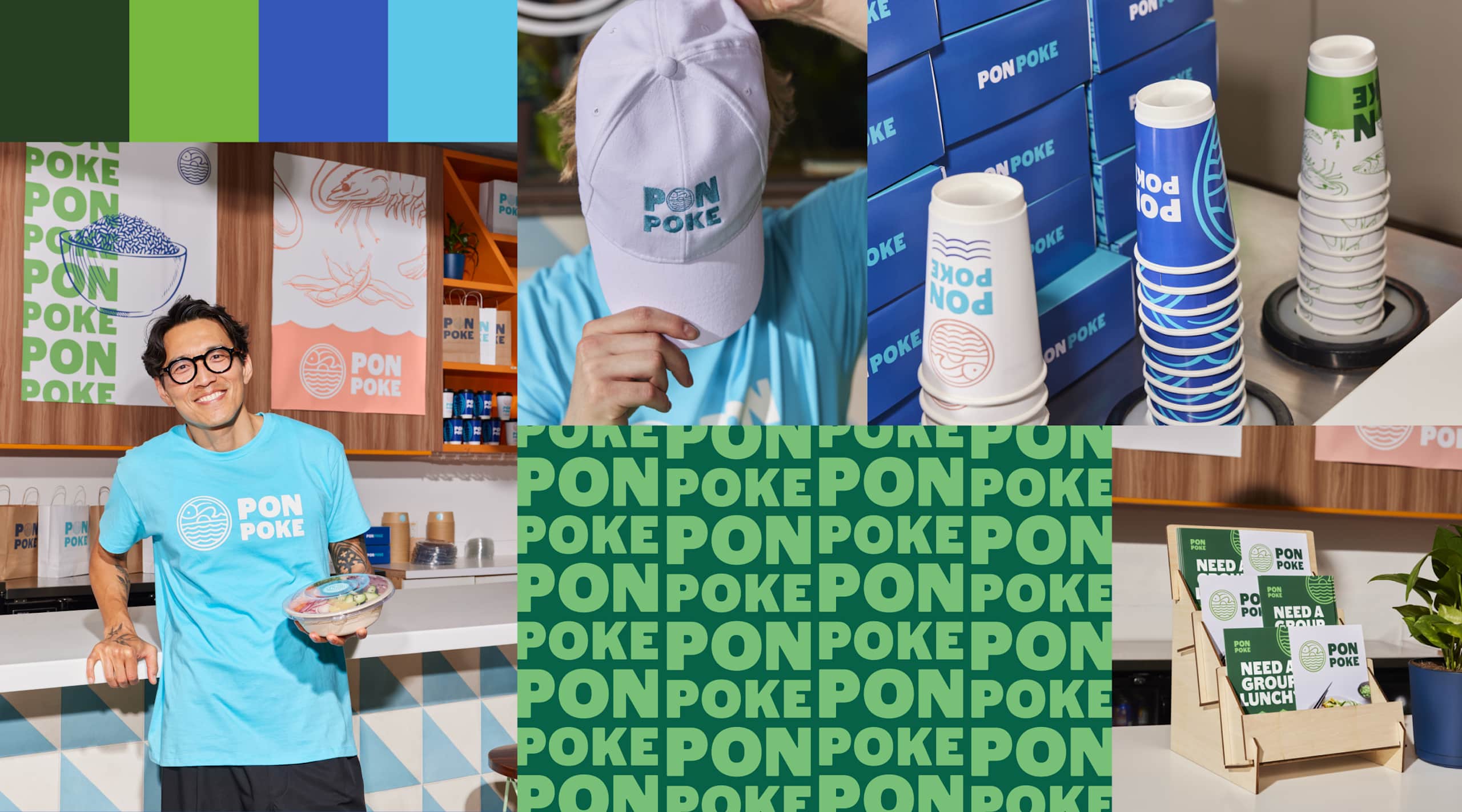 Branding mood board example with color schemes, primary fonts and photography style