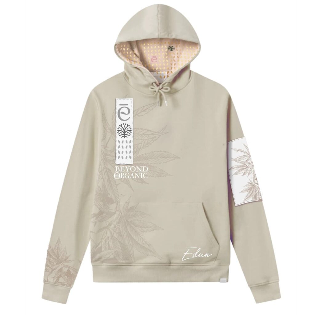 Hoodie design featuring flowers