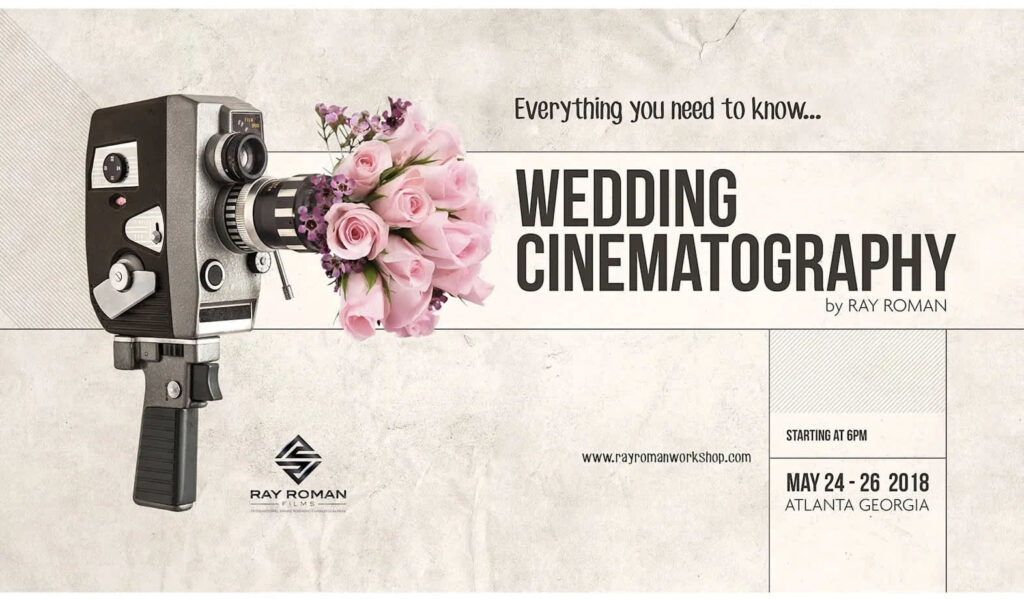 Poster design advertising wedding cinematography courses