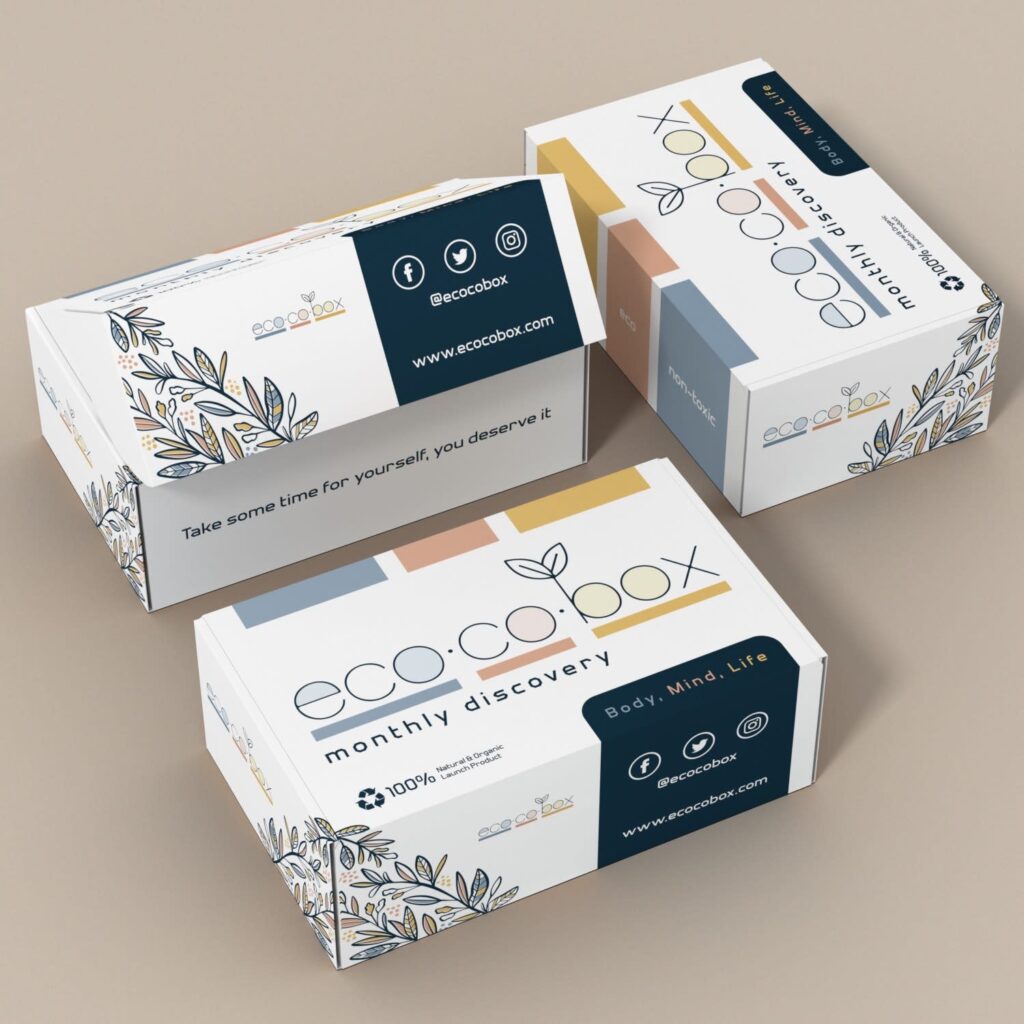 Eco packaging design boxes.