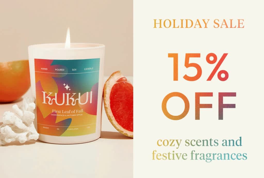 Holiday offer idea with dynamic colorful branding.