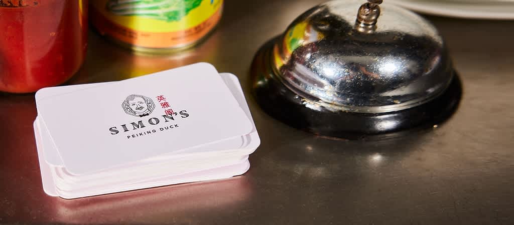 A legible business card with plenty of white space.