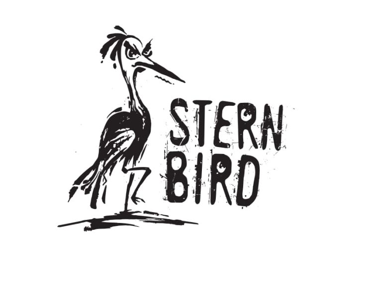 Etches and Imprints graphic design trend logo design with a bird sketch