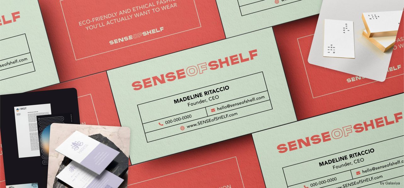 business card trends collage